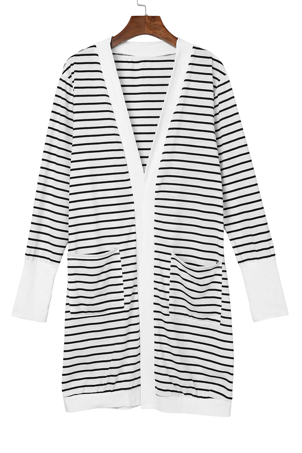 Women's Open Front Side Pockets Cardigan