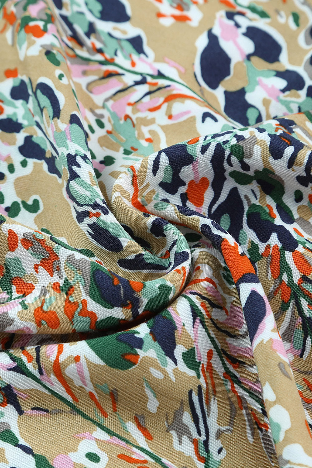 Women's Floral-Print Print Shirred High-Rise Wide-Leg Everyday Pants