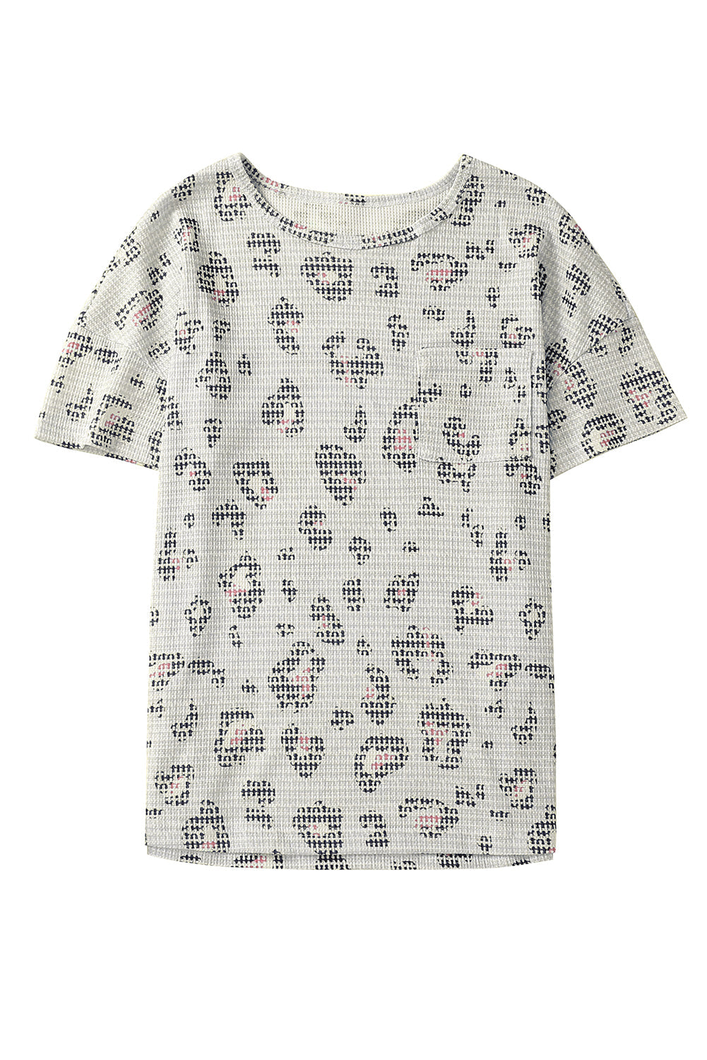 Women's Waffle Knitted Short-Sleeve Top