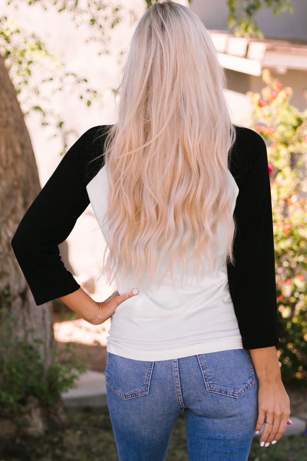 Women's Top with Raglan-Sleeve Pullover