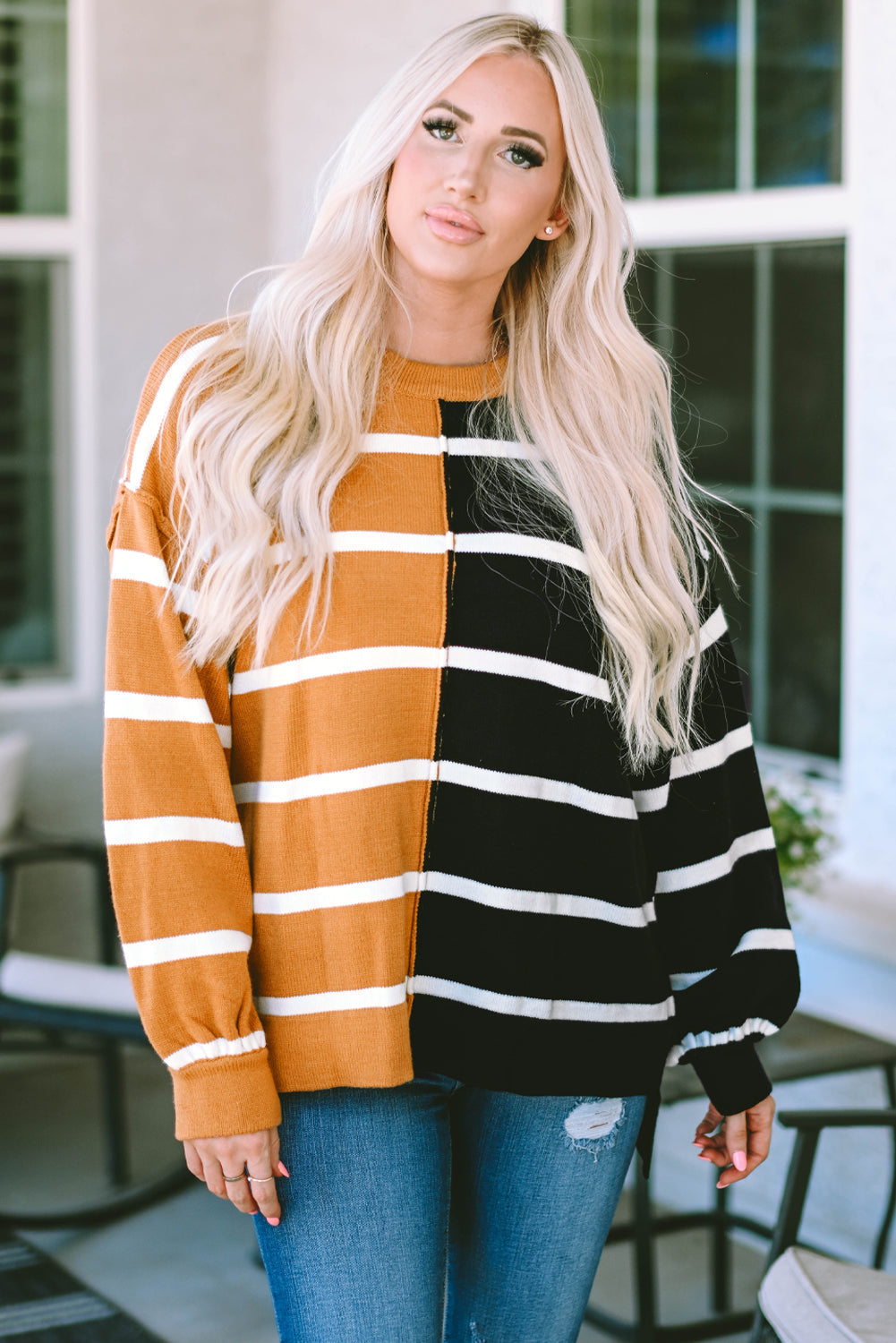 Women's Top Featuring Oversized Dropped Shoulder