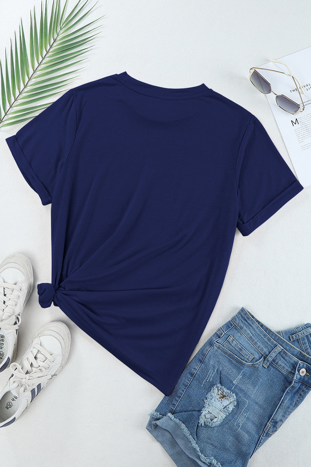 Women's Everyday Plain Crew Neck Tee