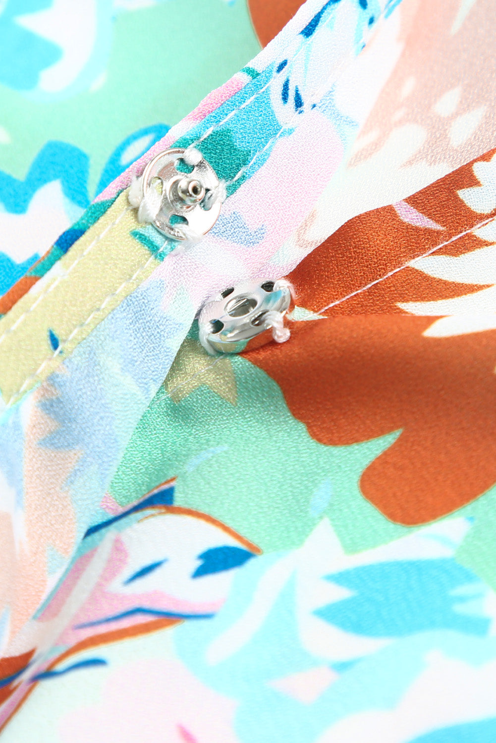 Bodysuit for Women Floral-Print Print Wrap