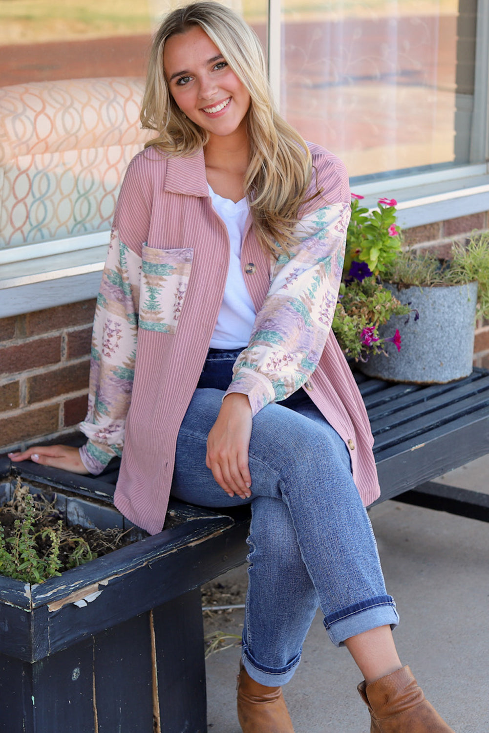 Women's Toltec Cord Contrast Shacket
