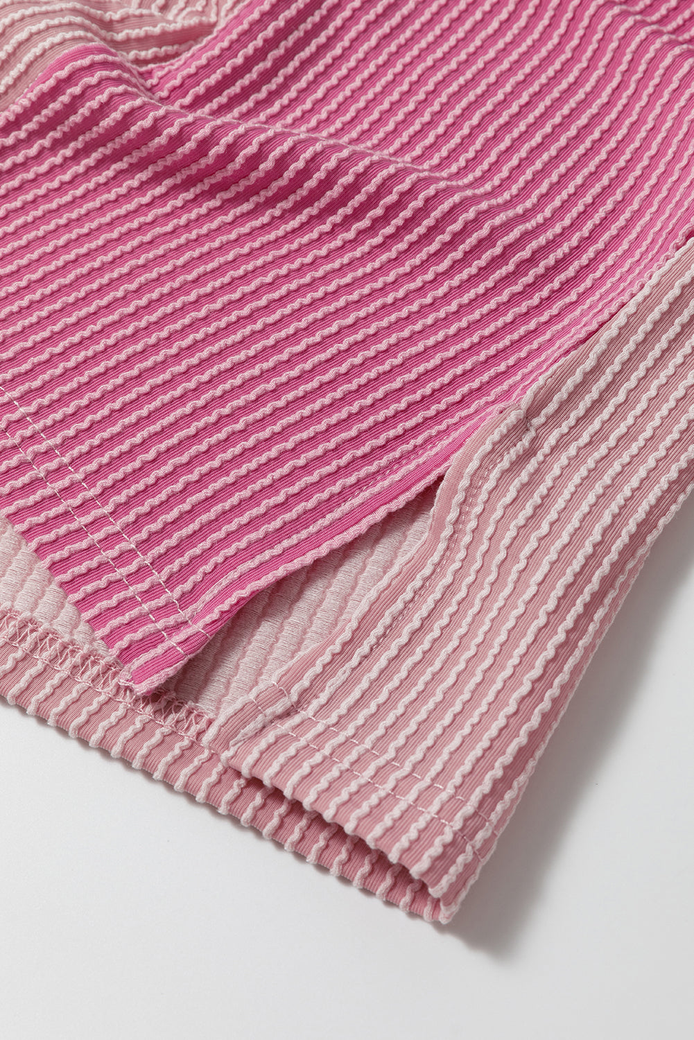T Shirt for Women Crew Neck Textured Color-Block