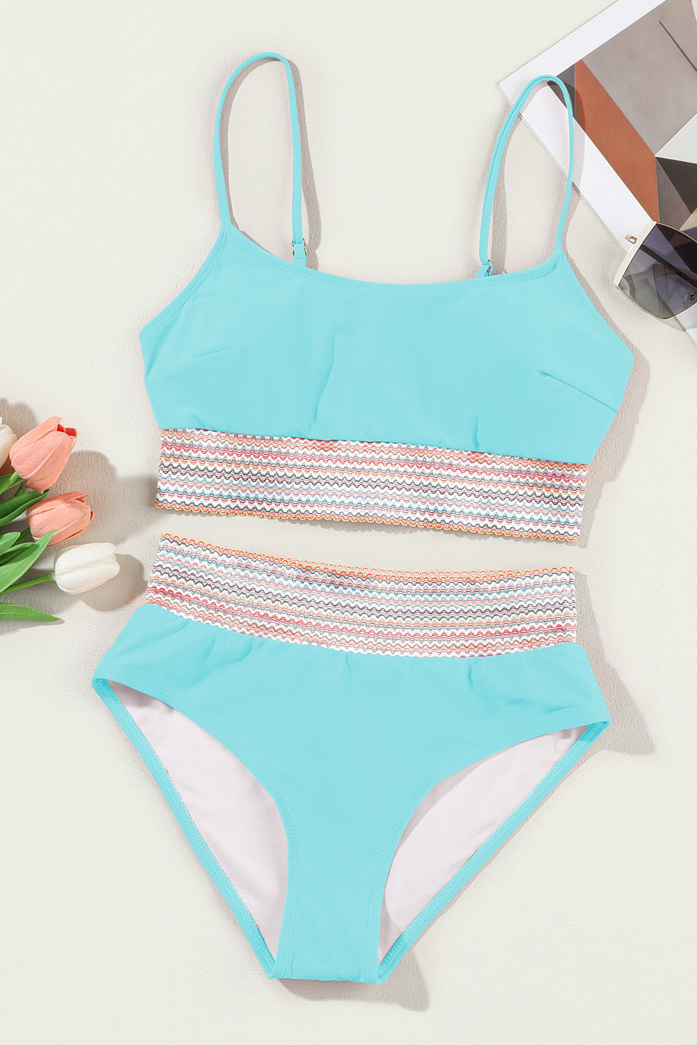 Swimsuit for Women Spaghetti High-Rise Bikini