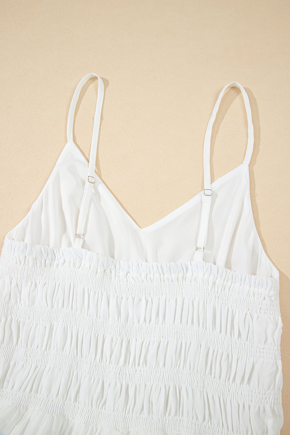 White Spaghetti Straps Elegant Long Dress