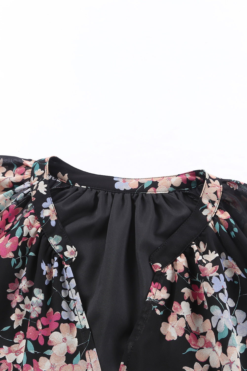 Women's Wildflower Print Chiffon Blouse