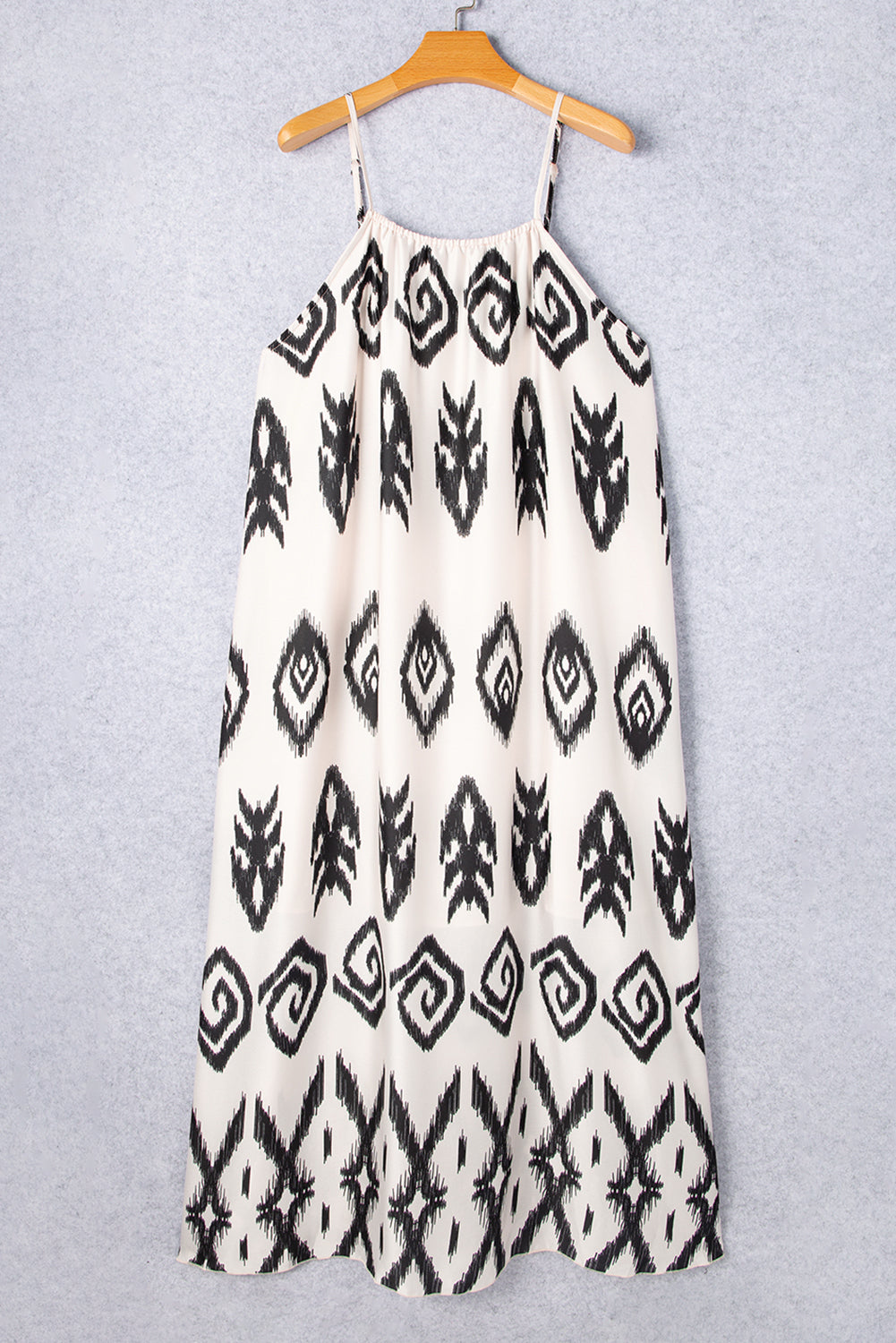 Women's Maxi Dress Featuring Halter Plus Size Western Print