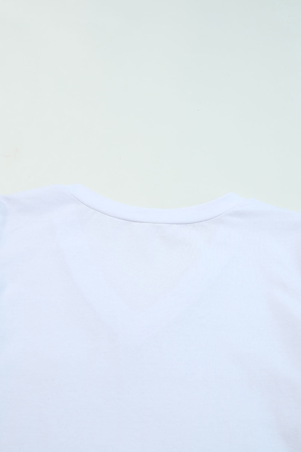 Women's T-shirt with Balloon Sleeve V Neck