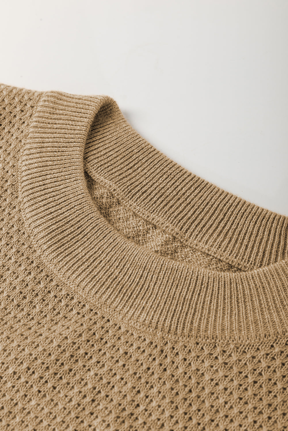 Straw Cashmere Yellow Brushed Everyday Fitted Knit Top