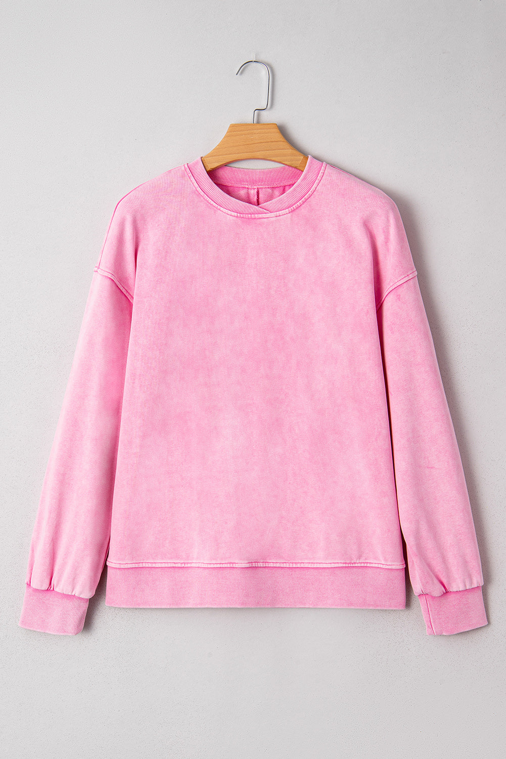 Mineral Crew-Neck Wash Crossed Loose Sweatshirt
