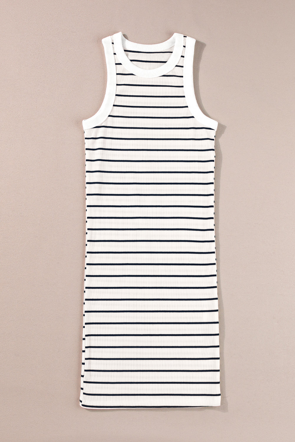Women's Rib-Knitted Knitted Tank Mini Dress Everyday Style