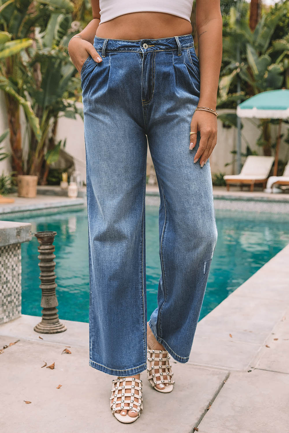 Women's Slouchy Wide-Leg Jeans