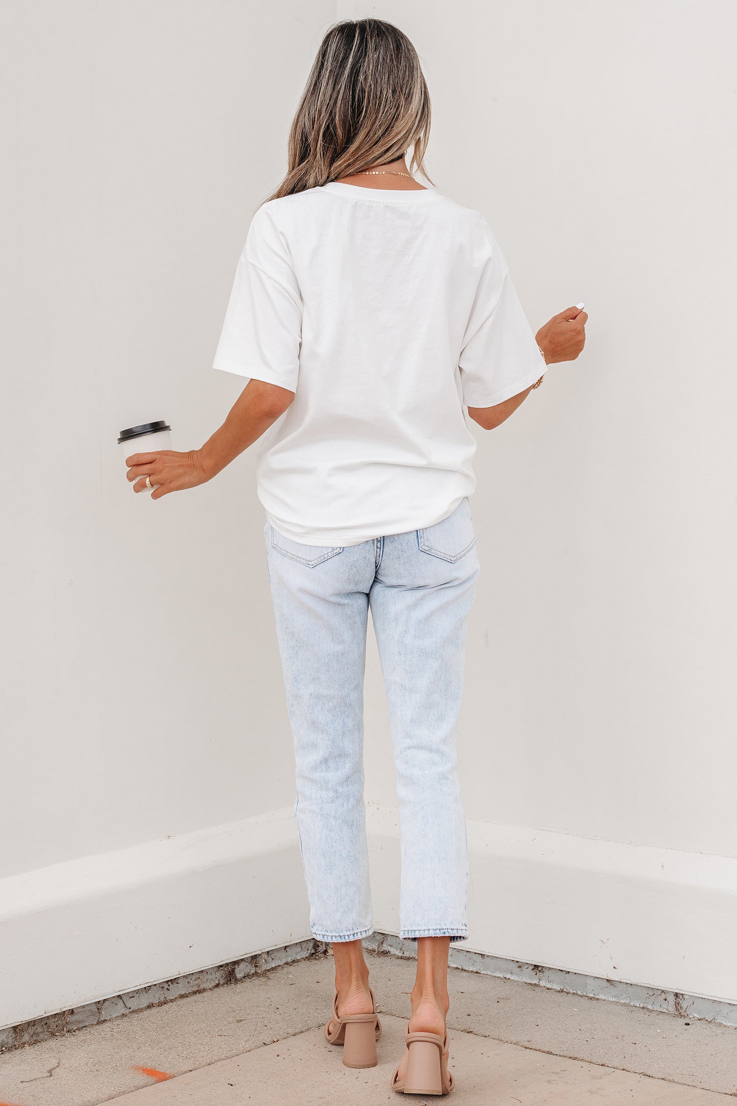 Colorblock Chest Pocket Patched Everyday Short-Sleeved Top in White