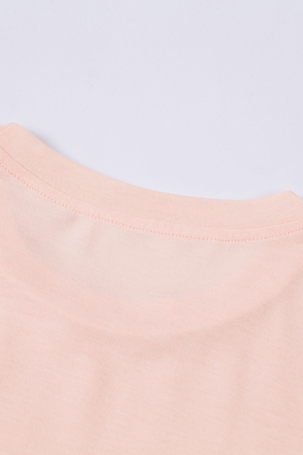 Tee for Women Solid Color Crew Neck