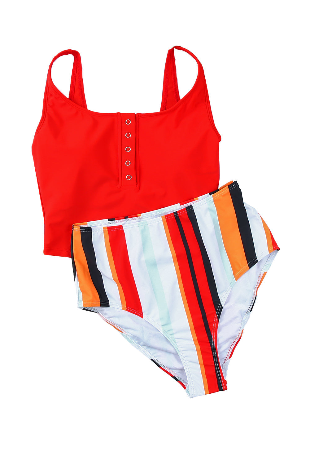 Women's Tankini Set with Square Neck