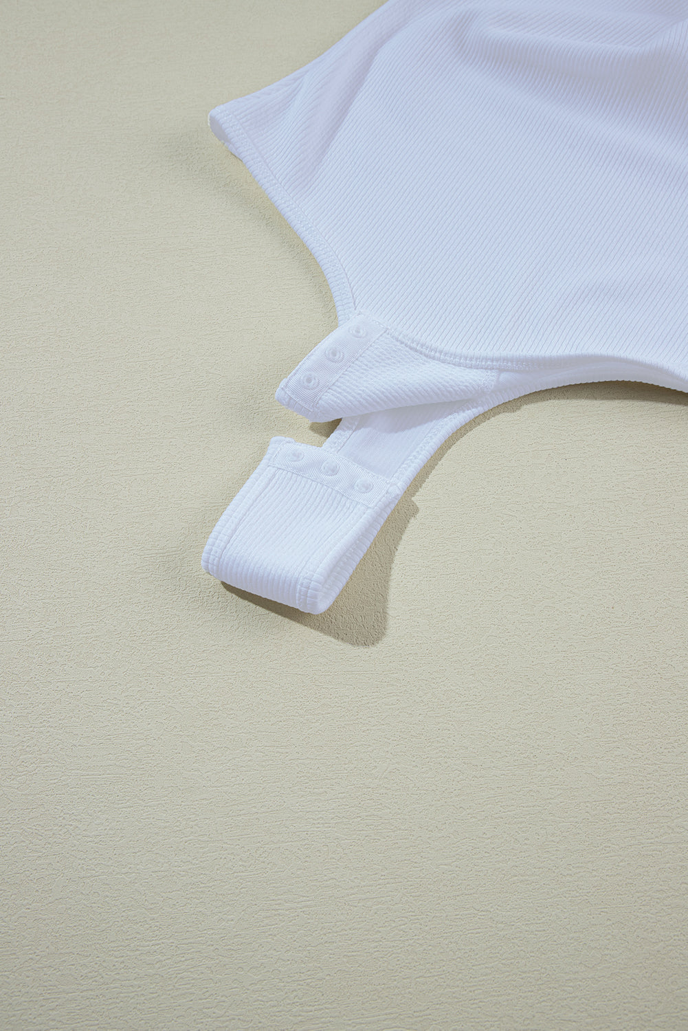 Women's Bodysuit Featuring Knitted Sleeveless Rib-Knitted