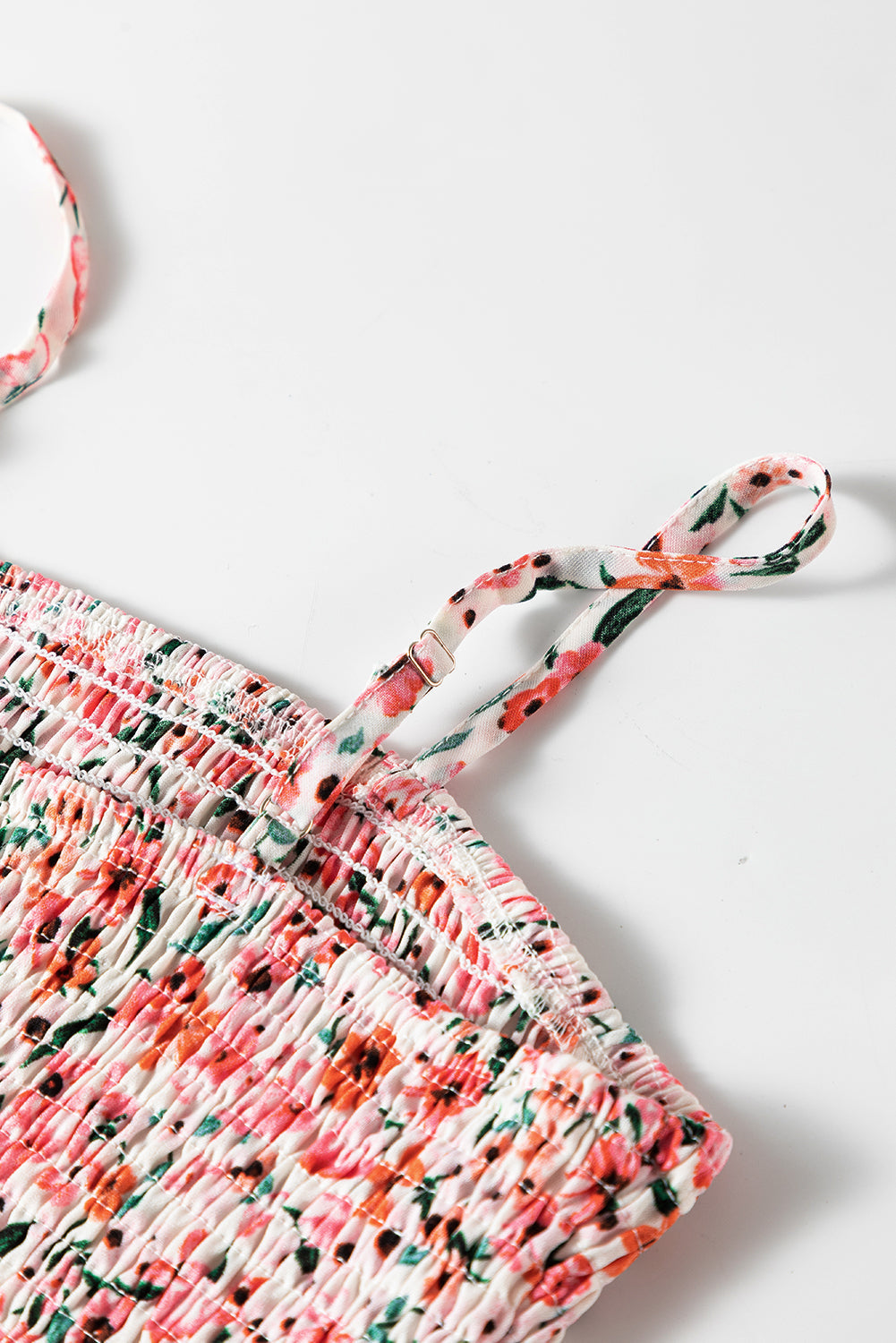 Women's Floral-Print Shirred Ruffle-Trimmed Bohemian Maxi Dress