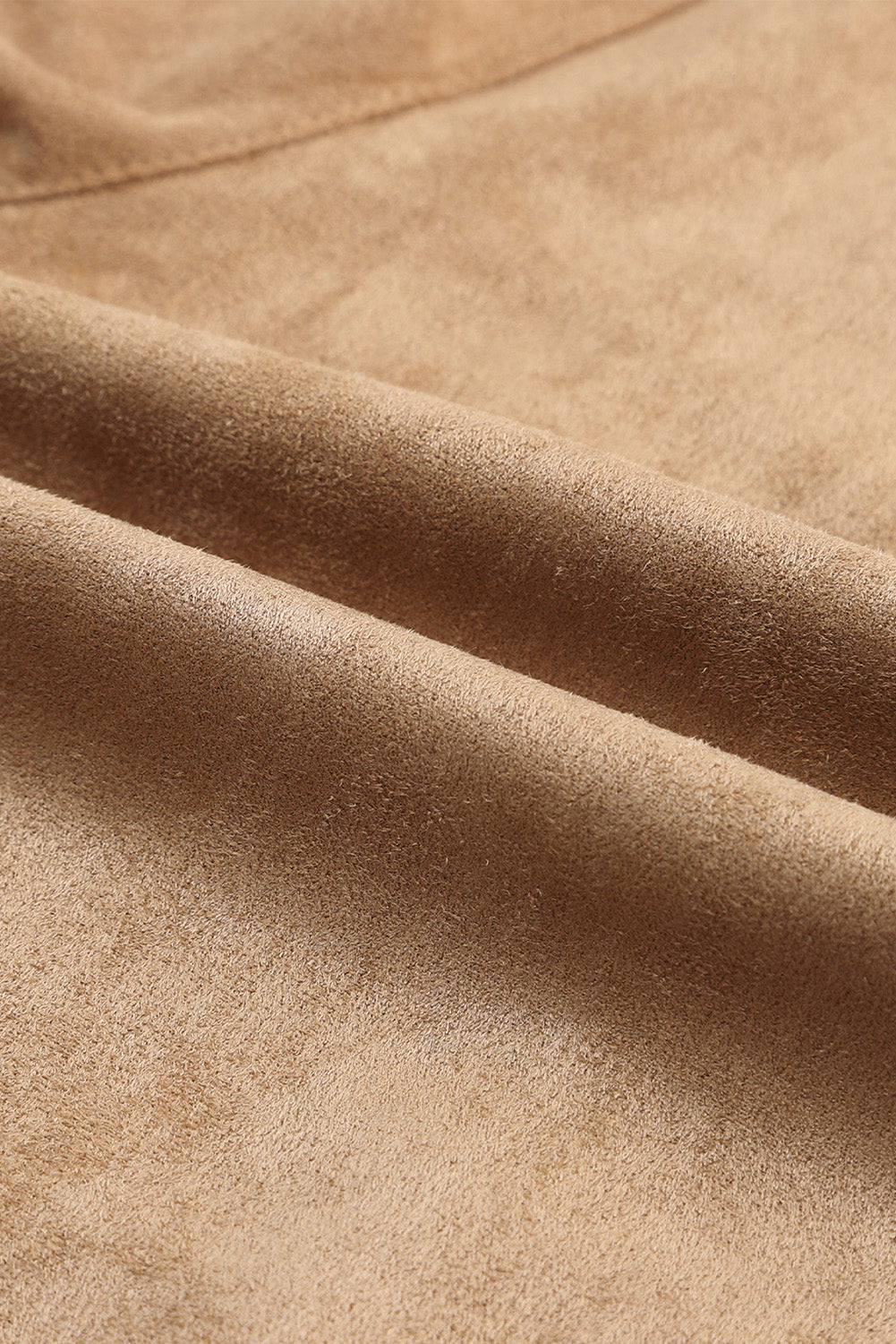 Women's Leggings with High-Rise Faux Suede Khaki Slim-Fit