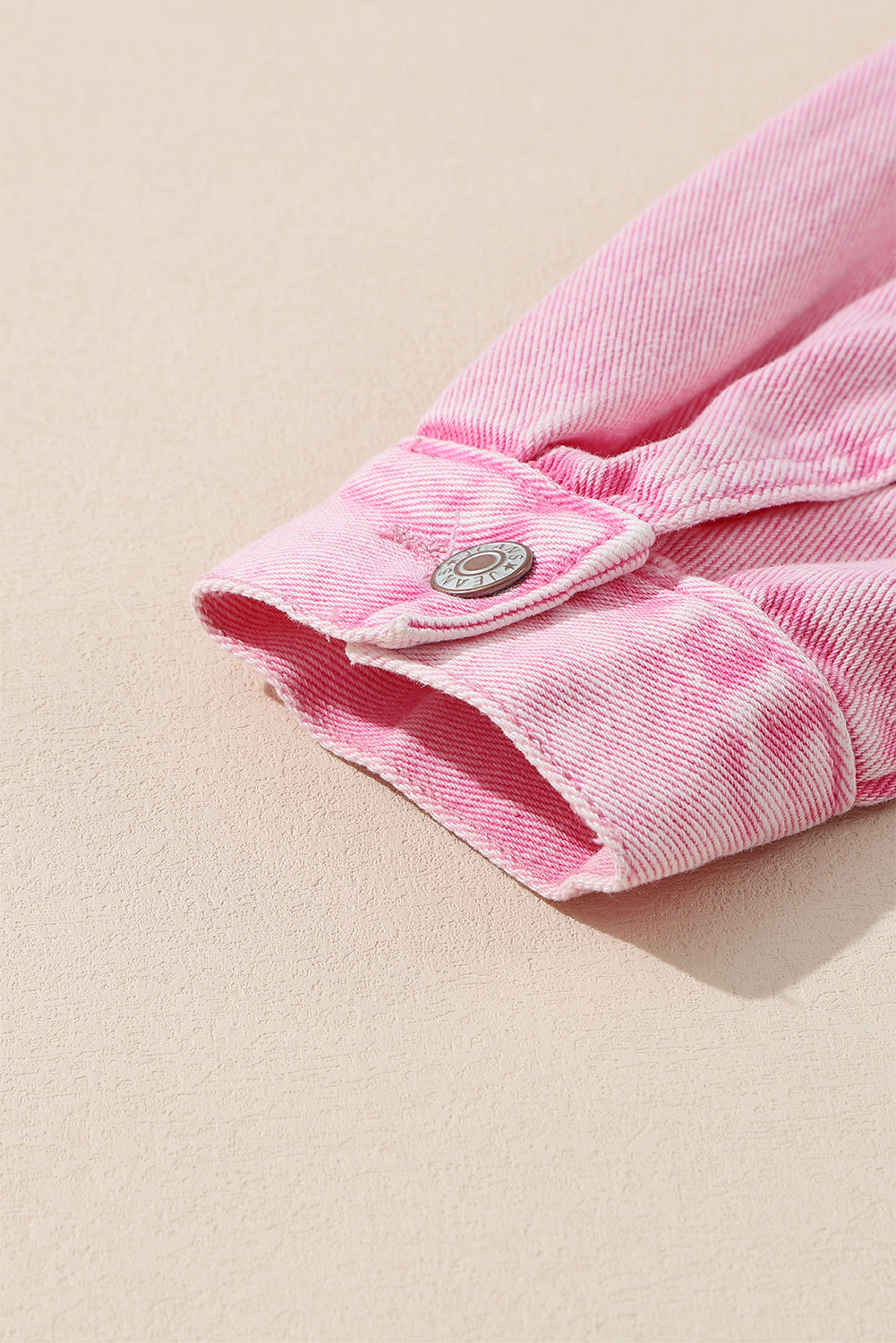 Women's Denim Jacket Featuring Rivet Studded