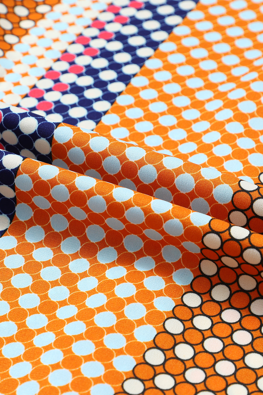 Women's Dot Print Button Down Shif T Shirt