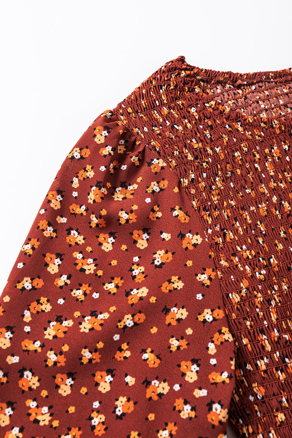 Women's Dresses Featuring Floral-Print Shirred Bodice Mini