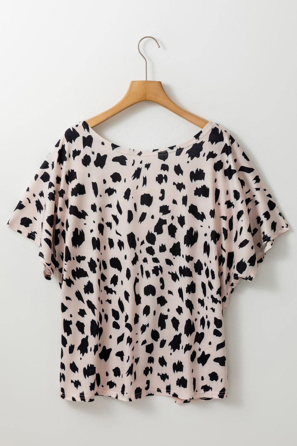 Top for Women Twist Plus Size Leopard-Print Print