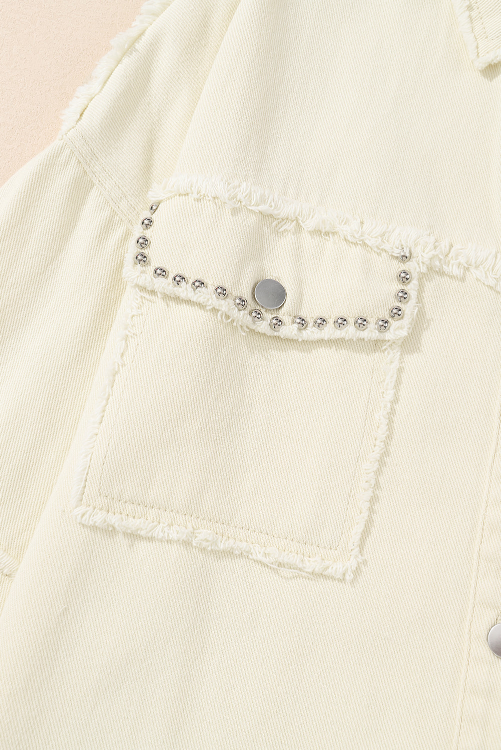 Women's Frayed Exposed Denim Jacket