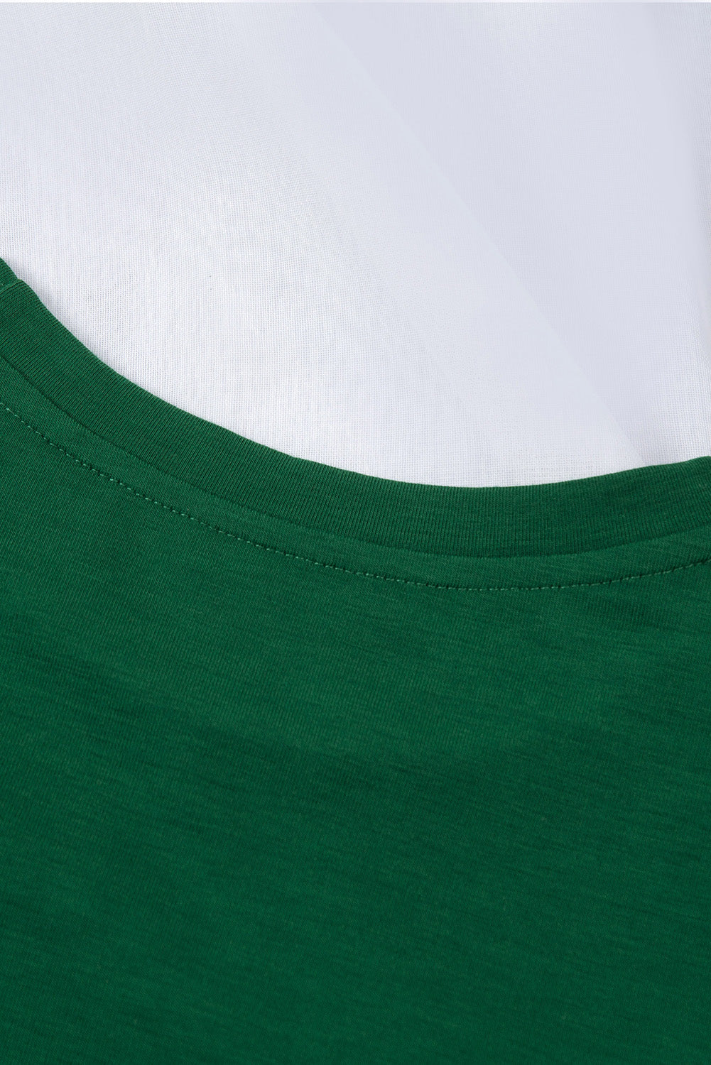 Tee for Women Solid Color Crew Neck Everyday Style