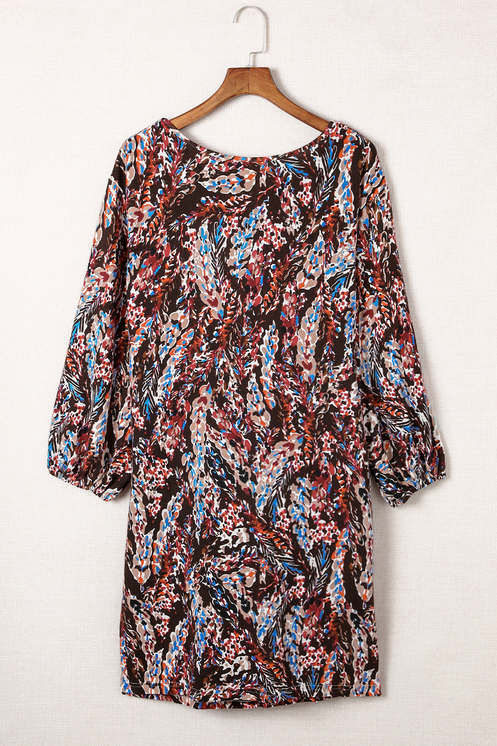 Women's Dresses with Plus Size Floral-Print Print Mini