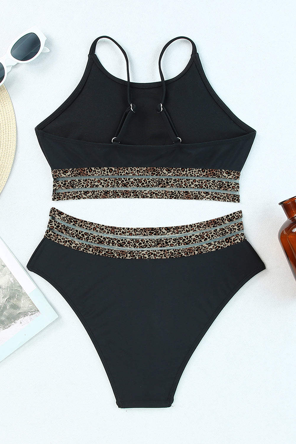Swimsuit for Women Mesh Trim 2-Piece Bikini