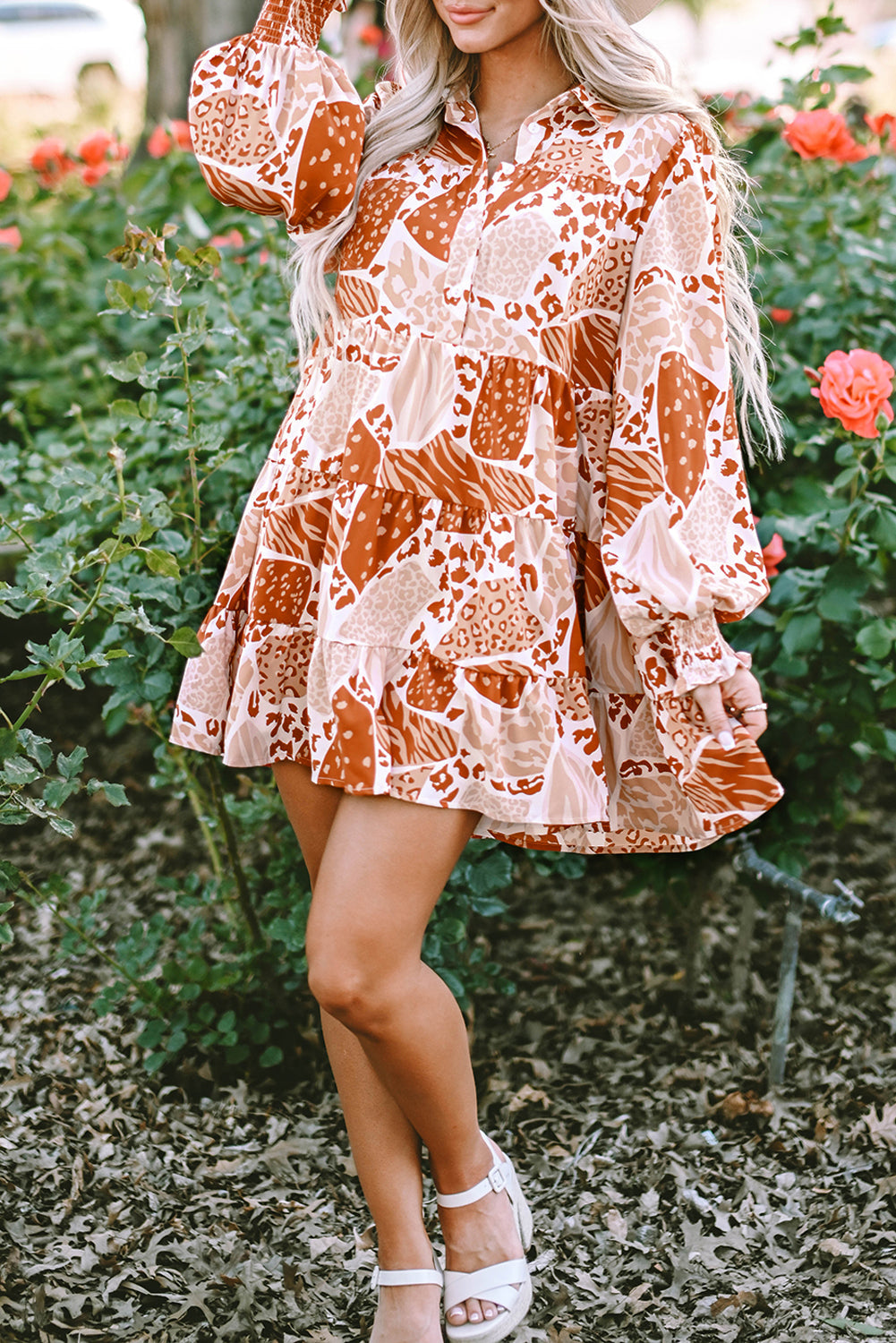 Women's Dress with Swing Multi Pattern