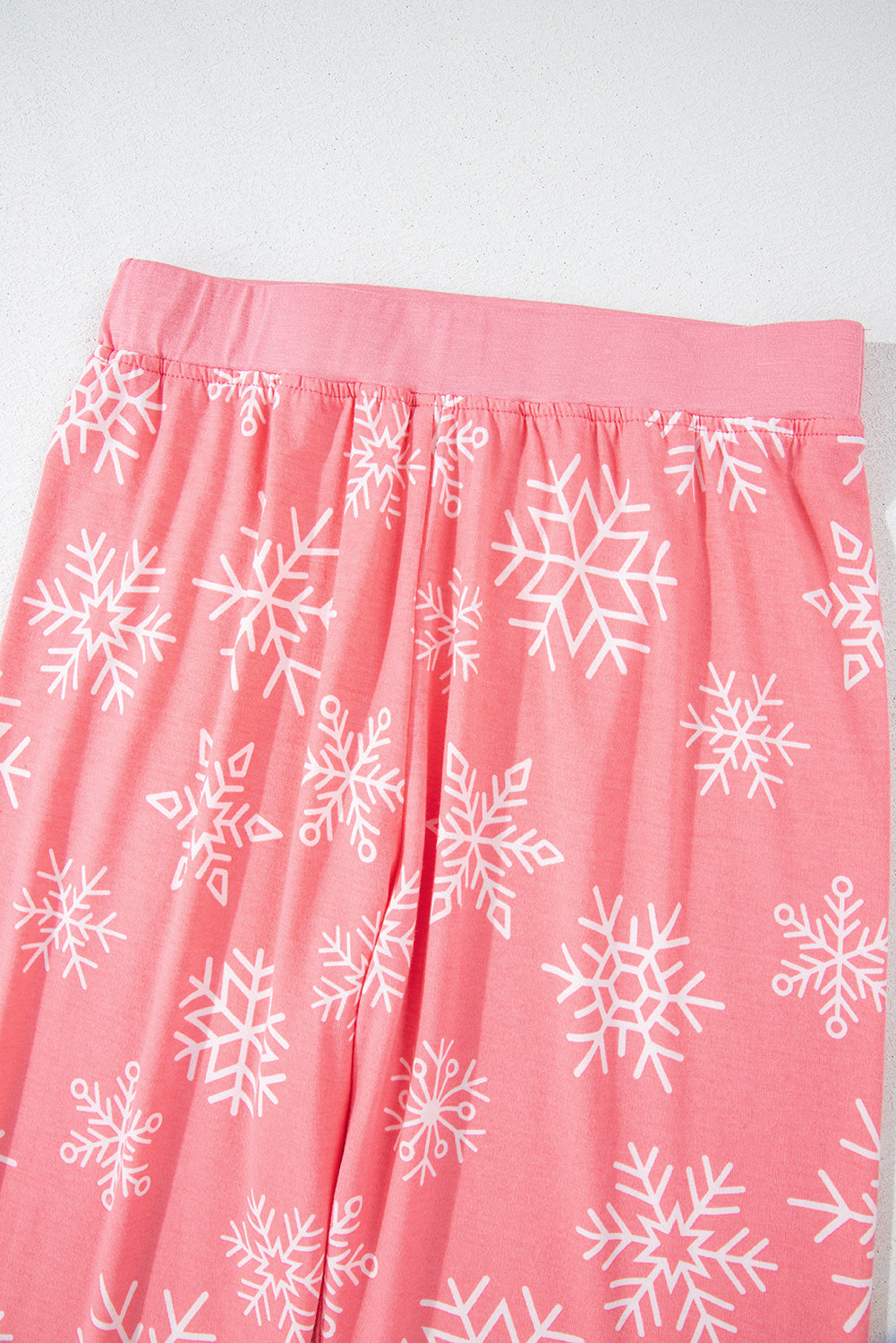 Christmas Snowflake Print 2-Piece Loungewear