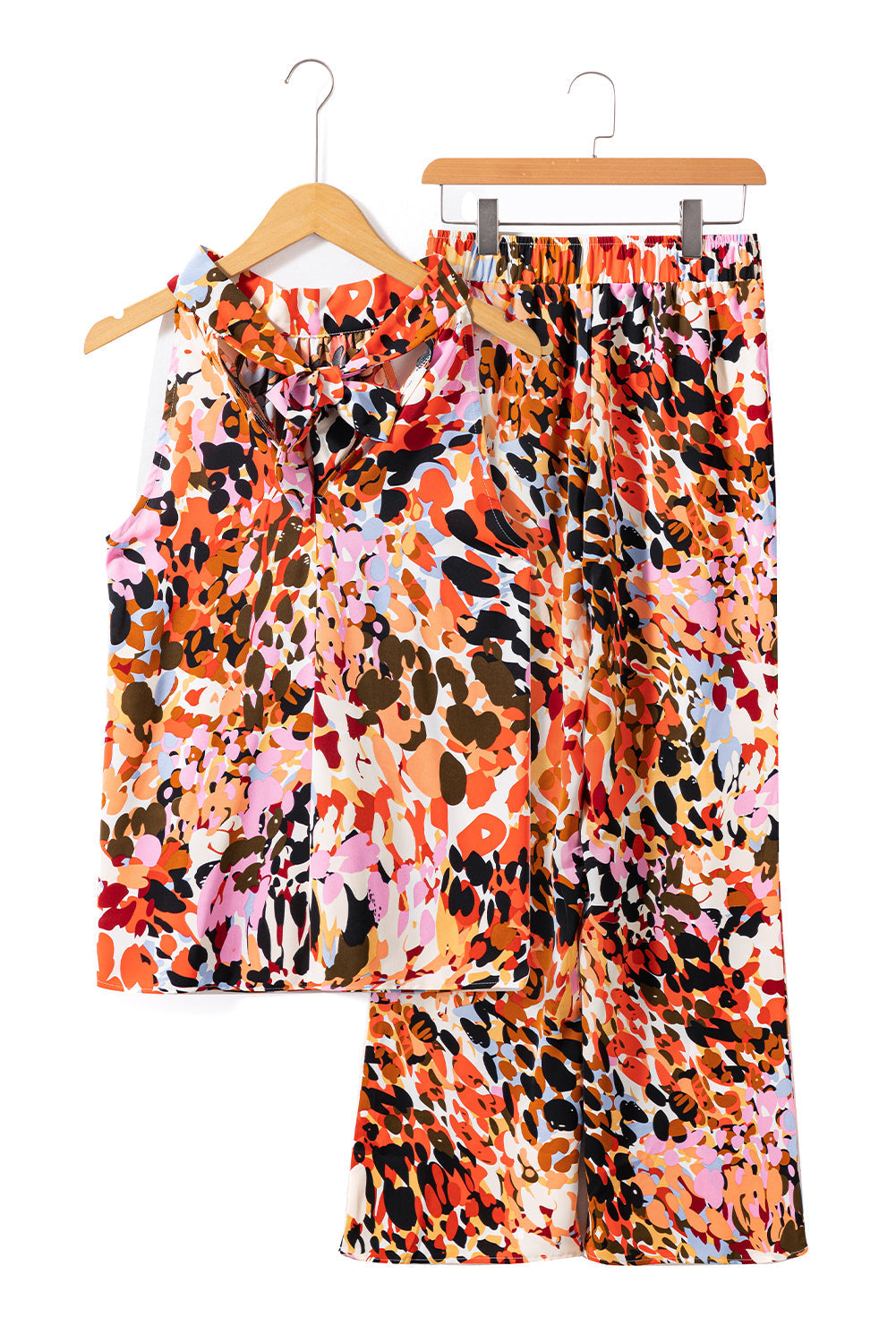 Pants Set for Women Top and Halter Tank