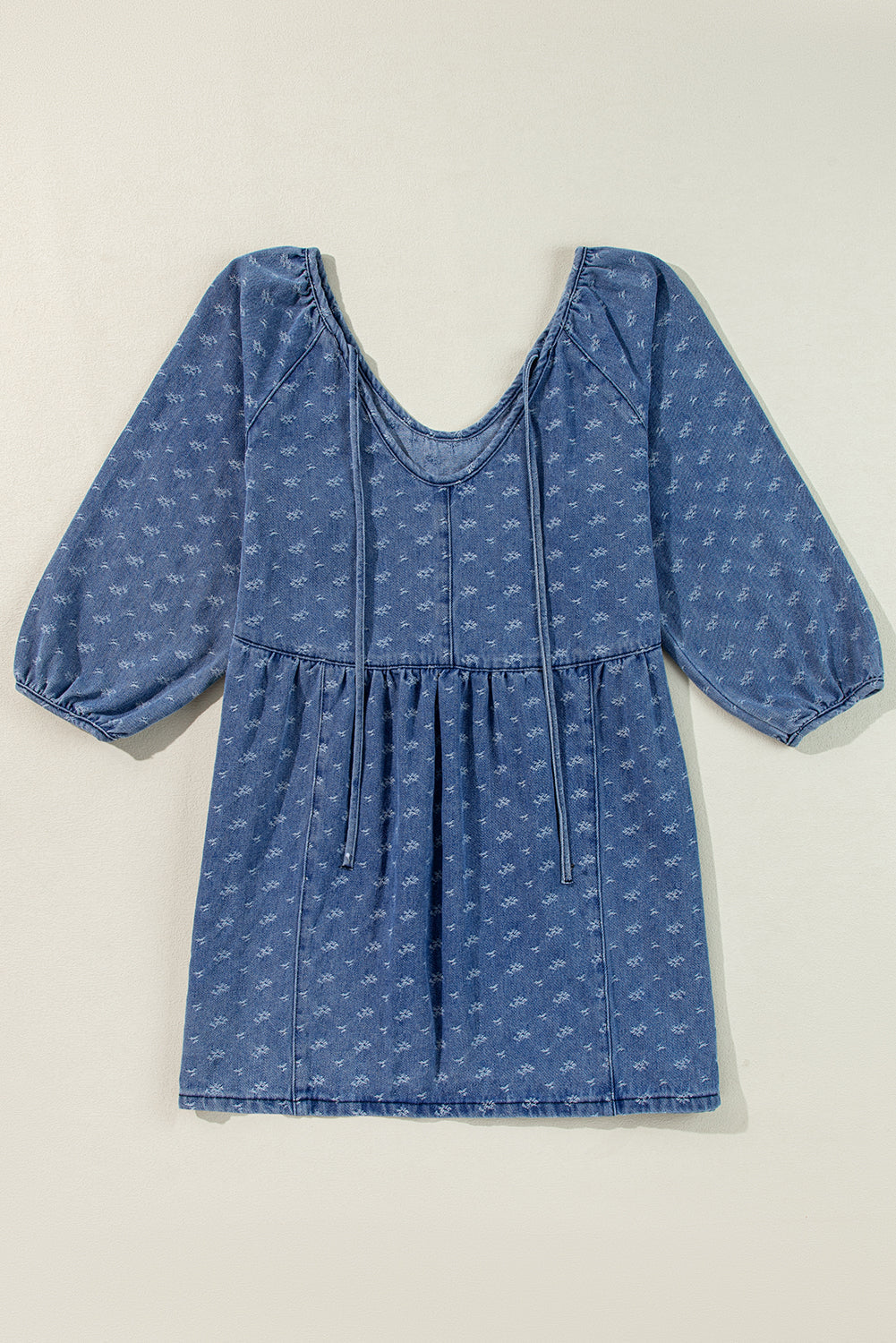 Women's Dress Featuring Open-Back Relaxed Fit Denim