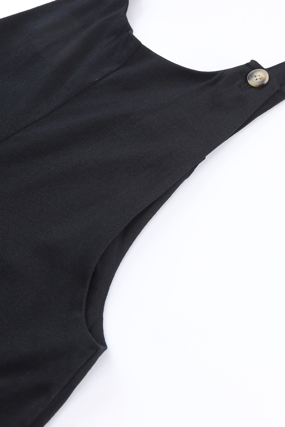 Women's Jumpsuit with Cropped Button Straps Pocket-Detail