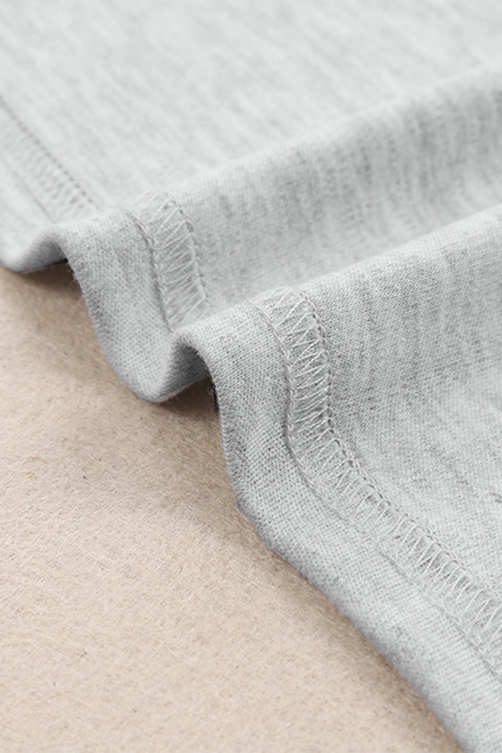 Women's Top Featuring Plain Crew Neck Long-Sleeve