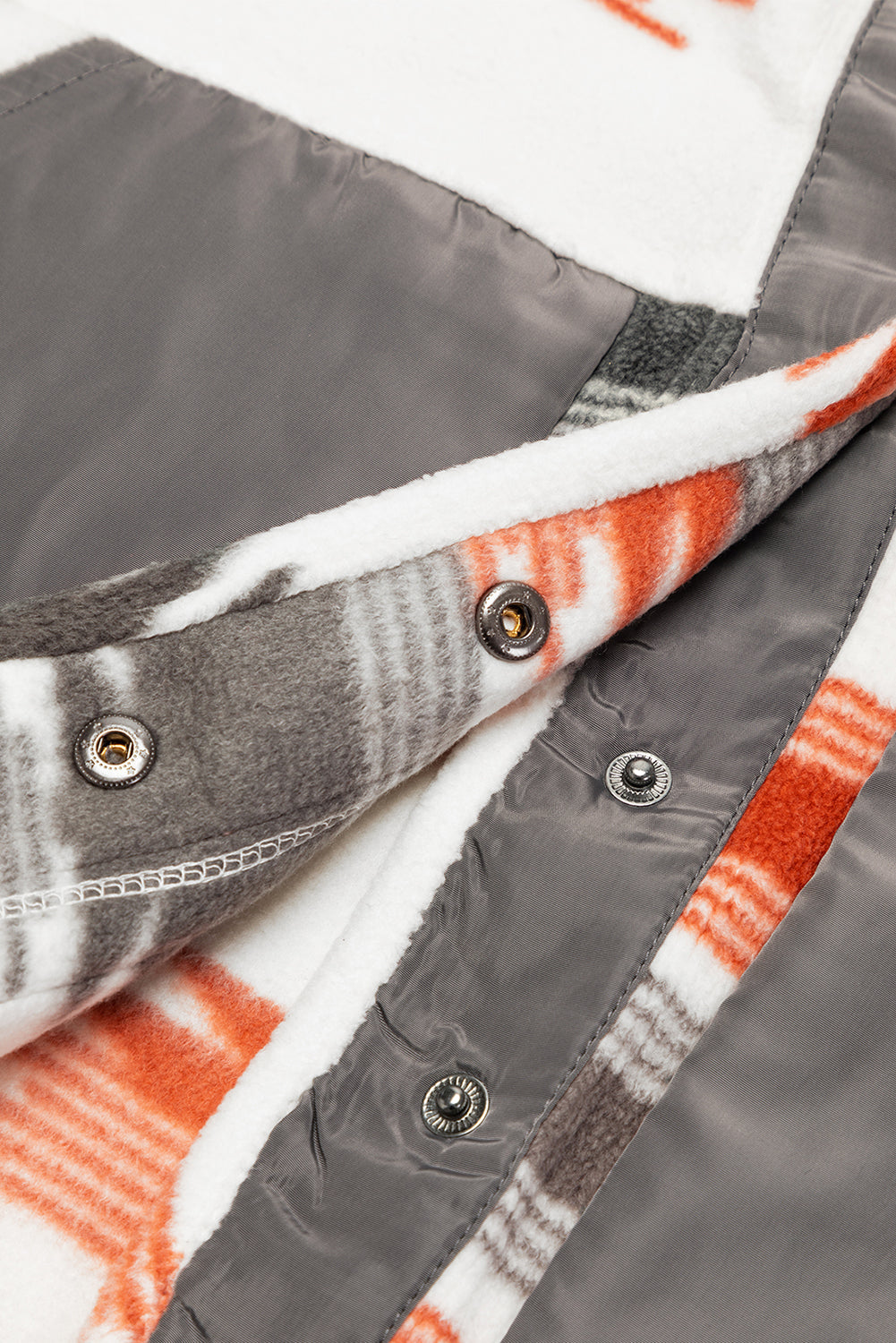 Jacket for Women Aztec Fleece Snap Button