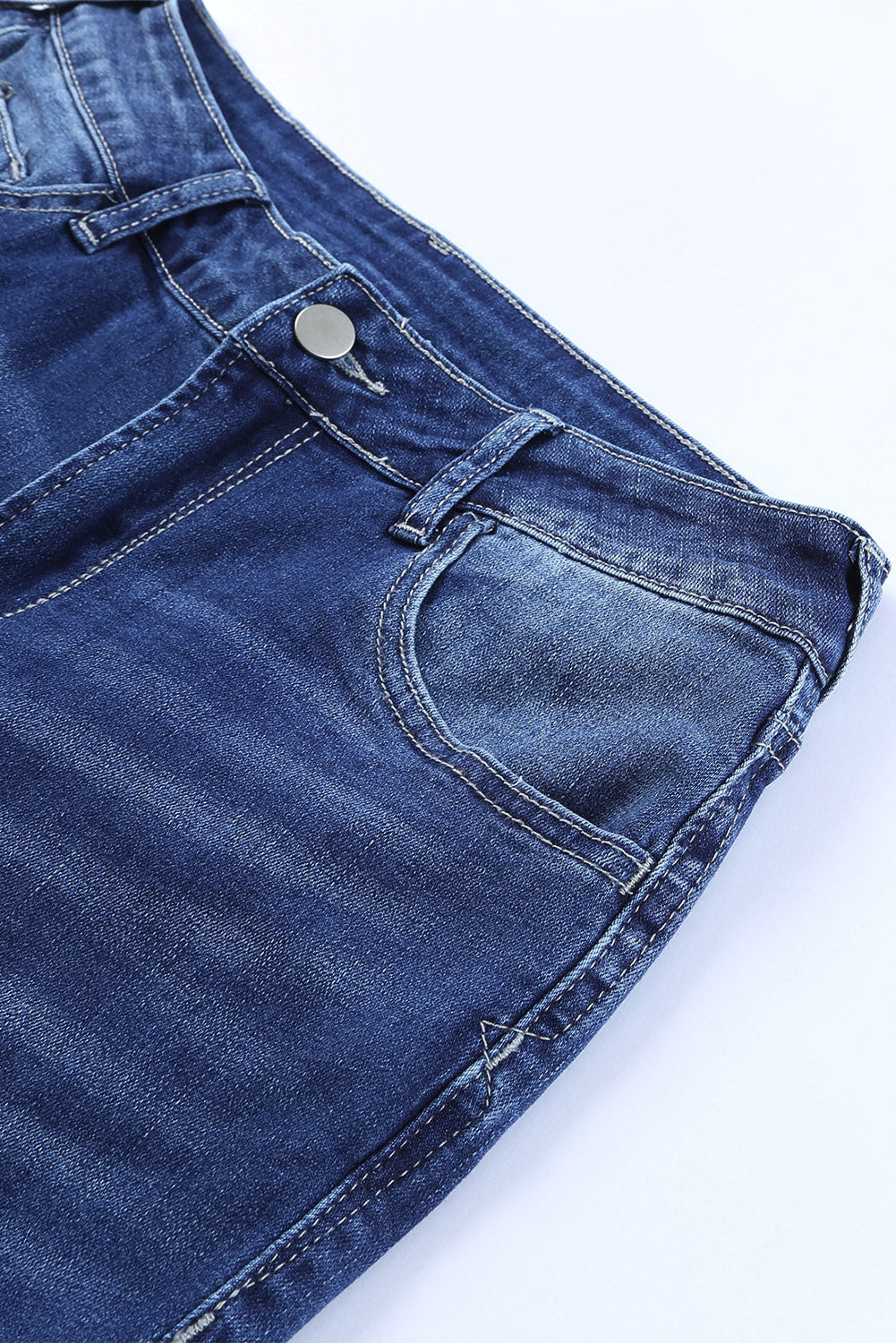 Women's Flare Jeans with Western Pattern High-Rise Rise
