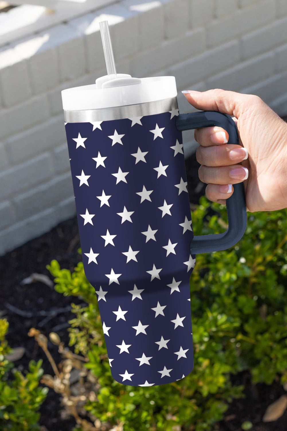 Printed Thermos Star Thermos Cup with Handle 40oz