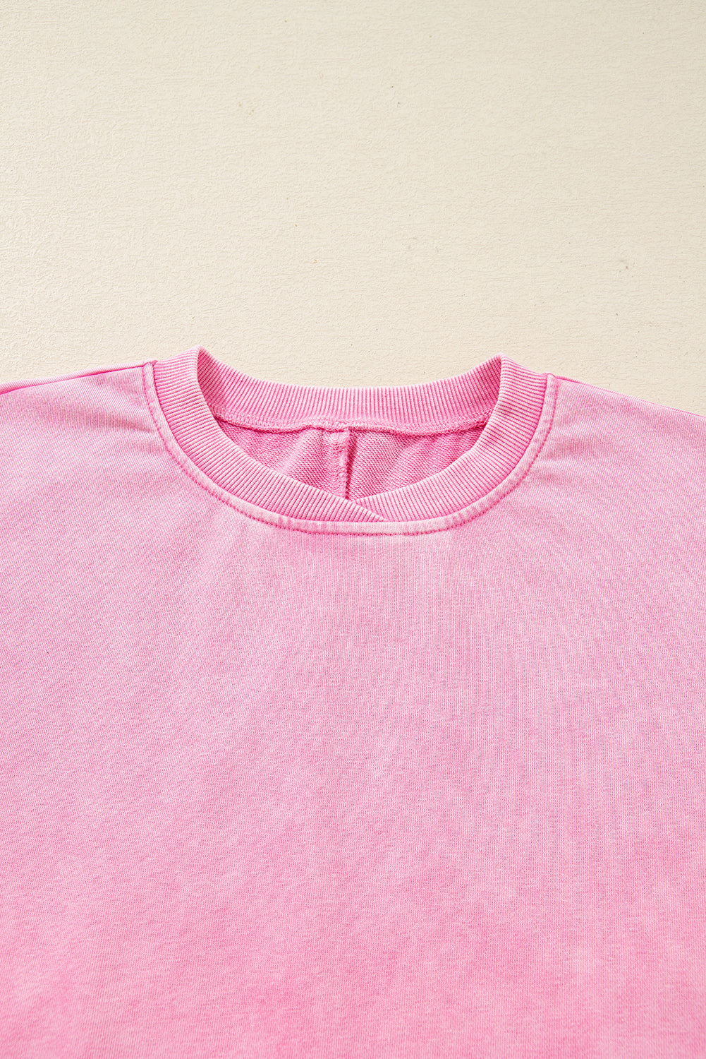 Mineral Crew-Neck Wash Crossed Loose Sweatshirt