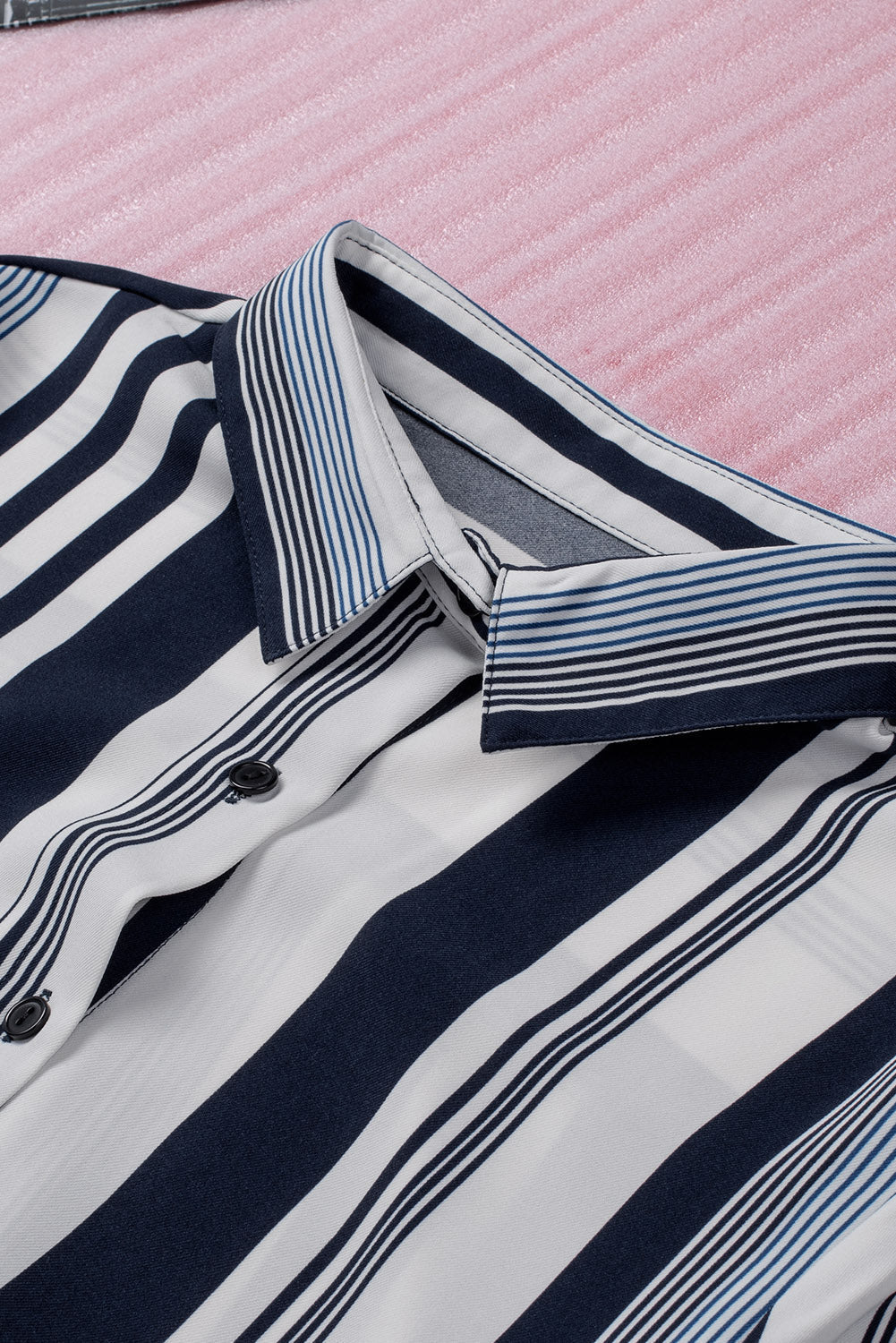 Women's Shirt with Navy Striped Contemporary Women