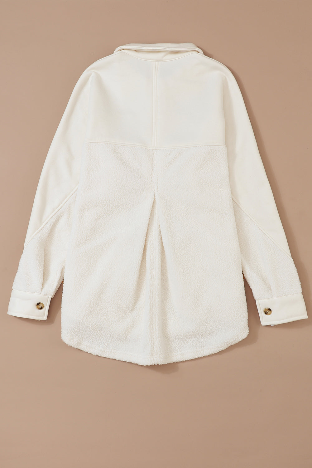 Shacket for Women Button-Front Raw-Edge