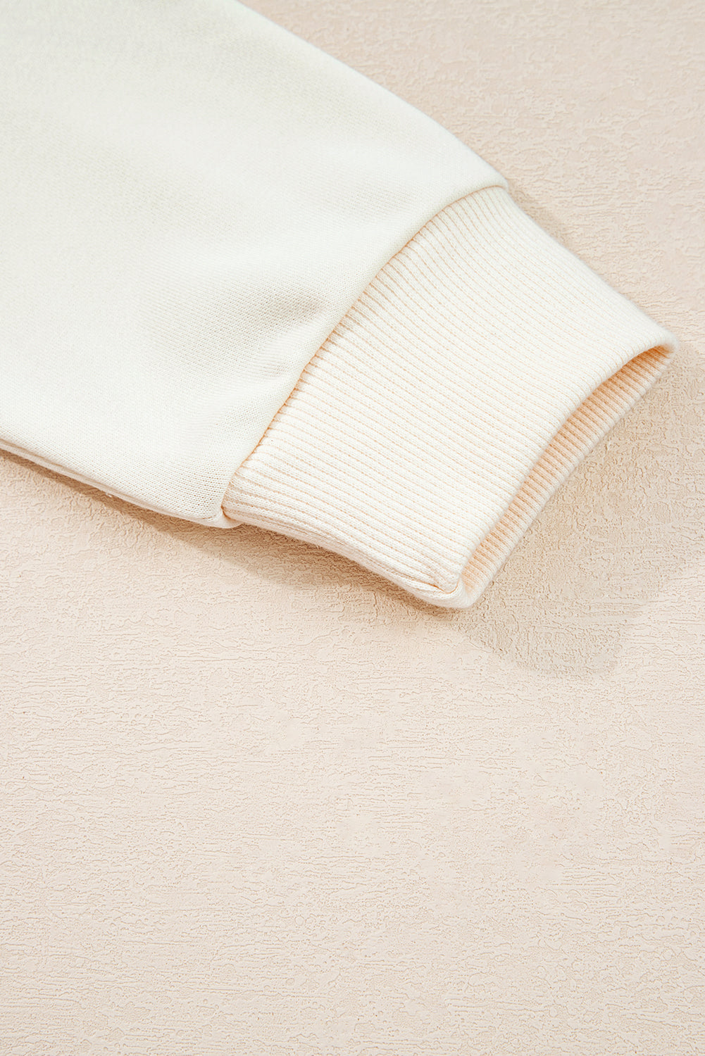 Solid Detail Cute Bow Loose Hoodie