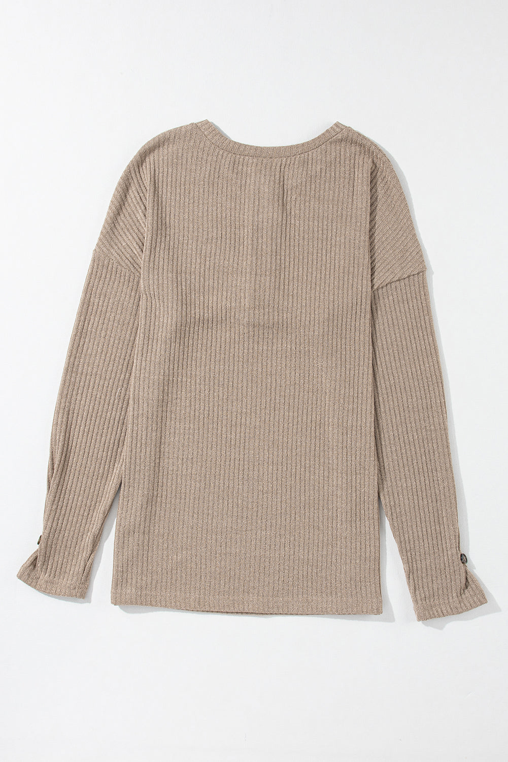 Women's Rib Textured Henley Knit Top