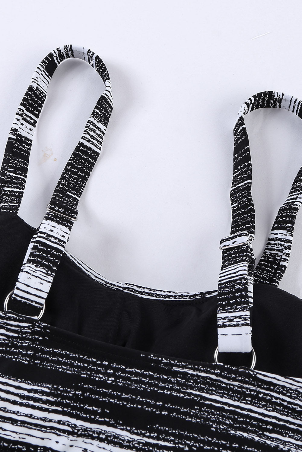 Women's Tankini with Tie Dye Striped Tummy Control