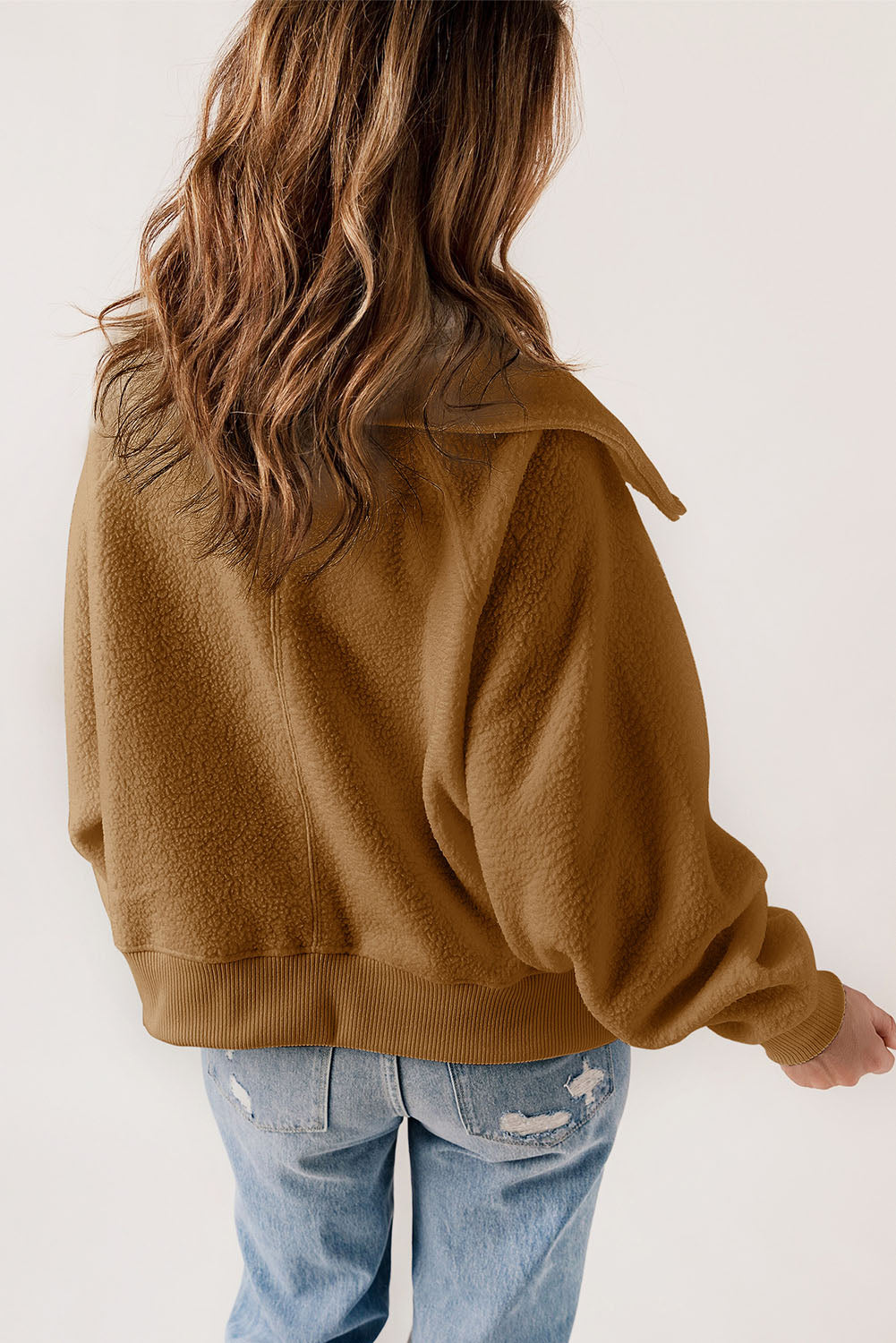 Women's Jacket with Flap Pocket Spread Fleece
