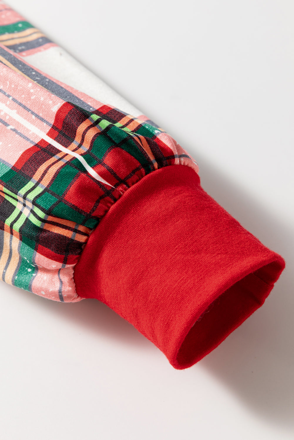 Christmas Top Plaid Allover and Pants Lounge Set