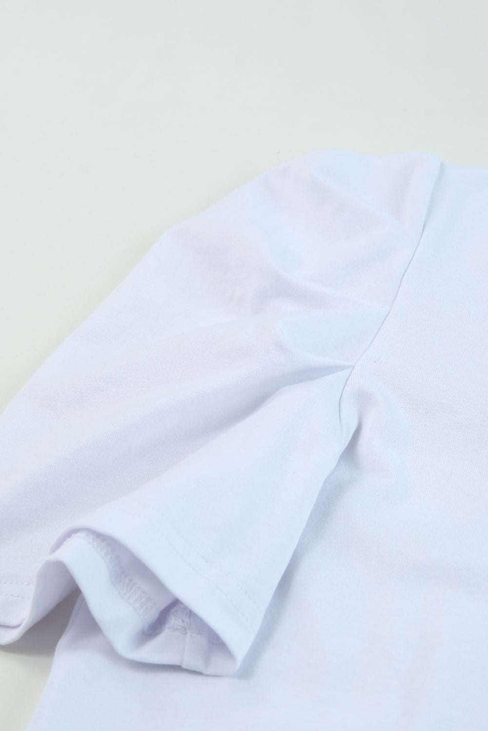 Women's T-shirt with Balloon Sleeve V Neck